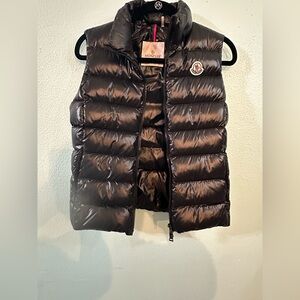 Moncler Black Quilted Down Puffer Vest | Women’s Small (1) | Authentic
